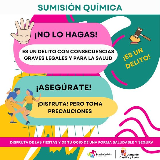 La Junta de Castilla y León lanza una campaña informativa en redes sociales sobre la sumisión química 1