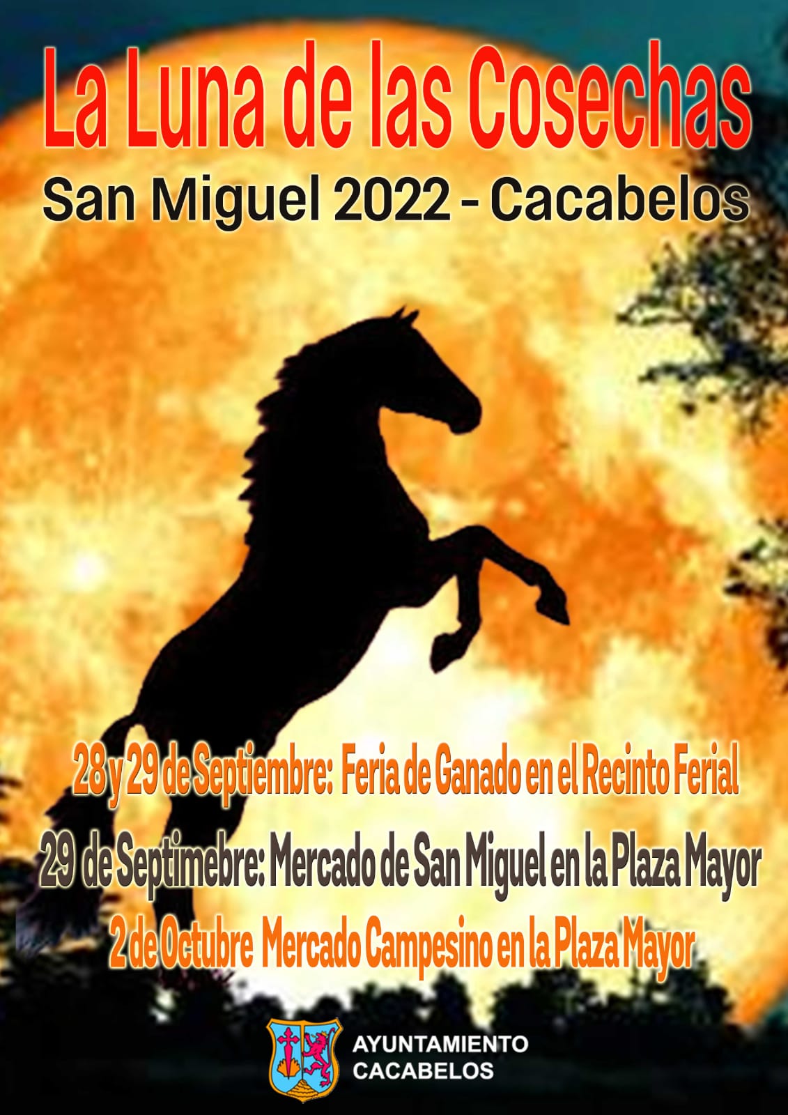 Cacabelos organiza la próxima semana la Feria de la luna de las cosechas y mercado de San Miguel 2