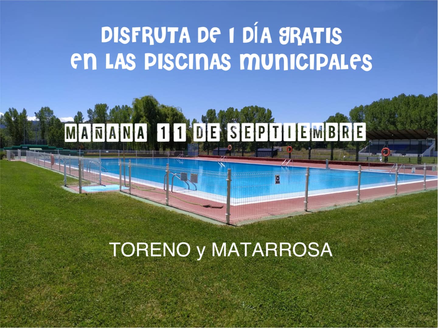 Toreno te invita hoy domingo a disfrutar de sus dos piscinas municipales: Toreno y Matarrosa 2