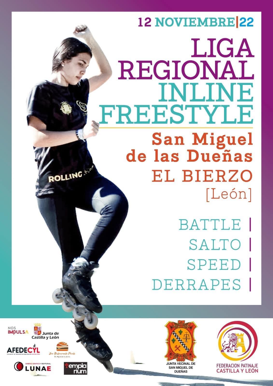 San Miguel de las Dueñas acoge este fin de semana la liga regional de 'Inline Freestyle' 2