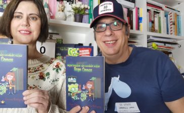 Carmen Rodríguez, «La señora Parker» y Sergio Castro, «profesor10demates» presentan su nueva creación: «Libro de experimentos Abracadabrantes de Hugo Comas». 3