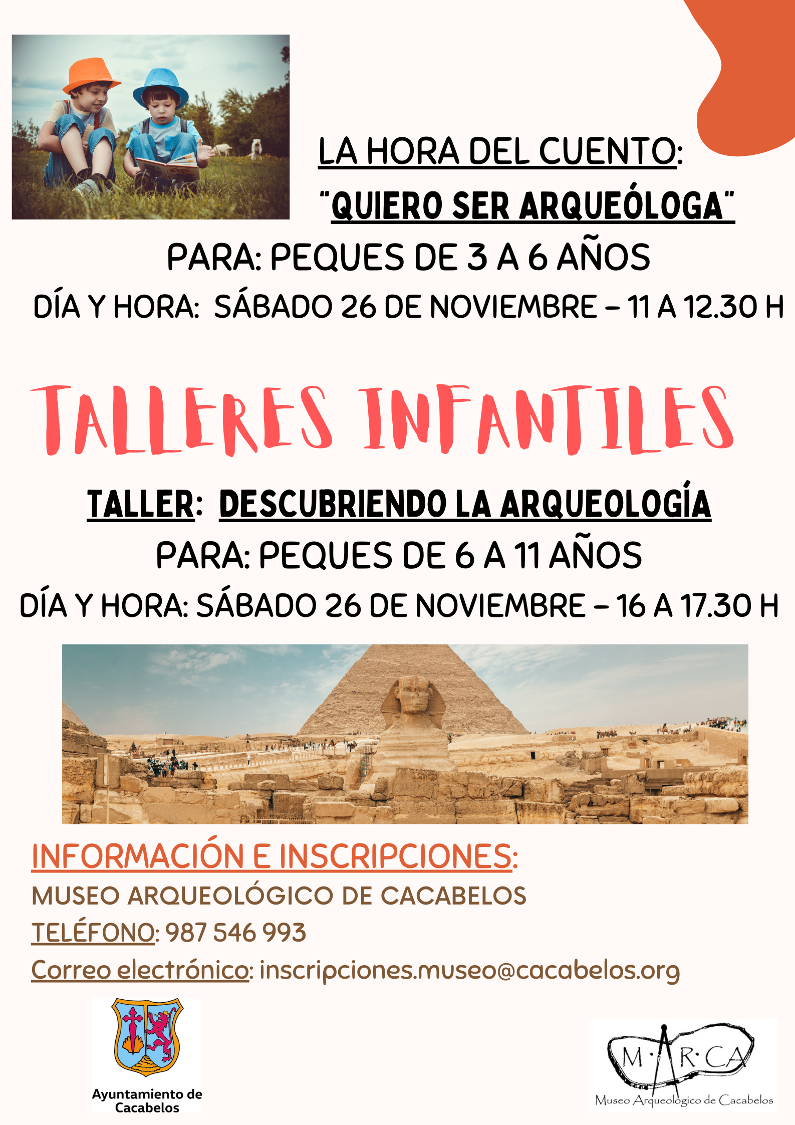 El Museo Arqueológico de Cacabelos retoma los talleres temáticos infantiles 2