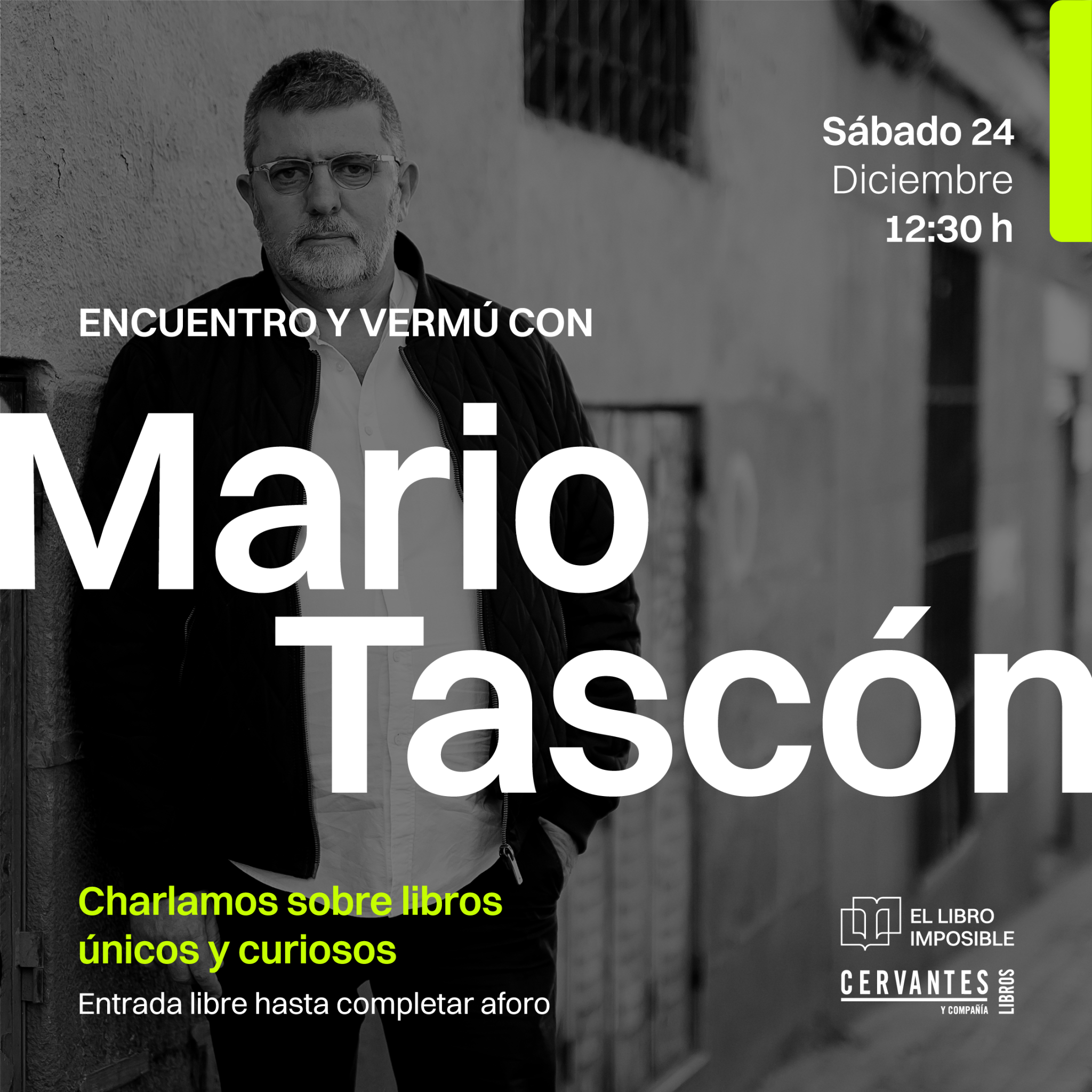 Encuentro abierto y vermú con Mario Tascón para hablar sobre libros únicos y curiosos 2