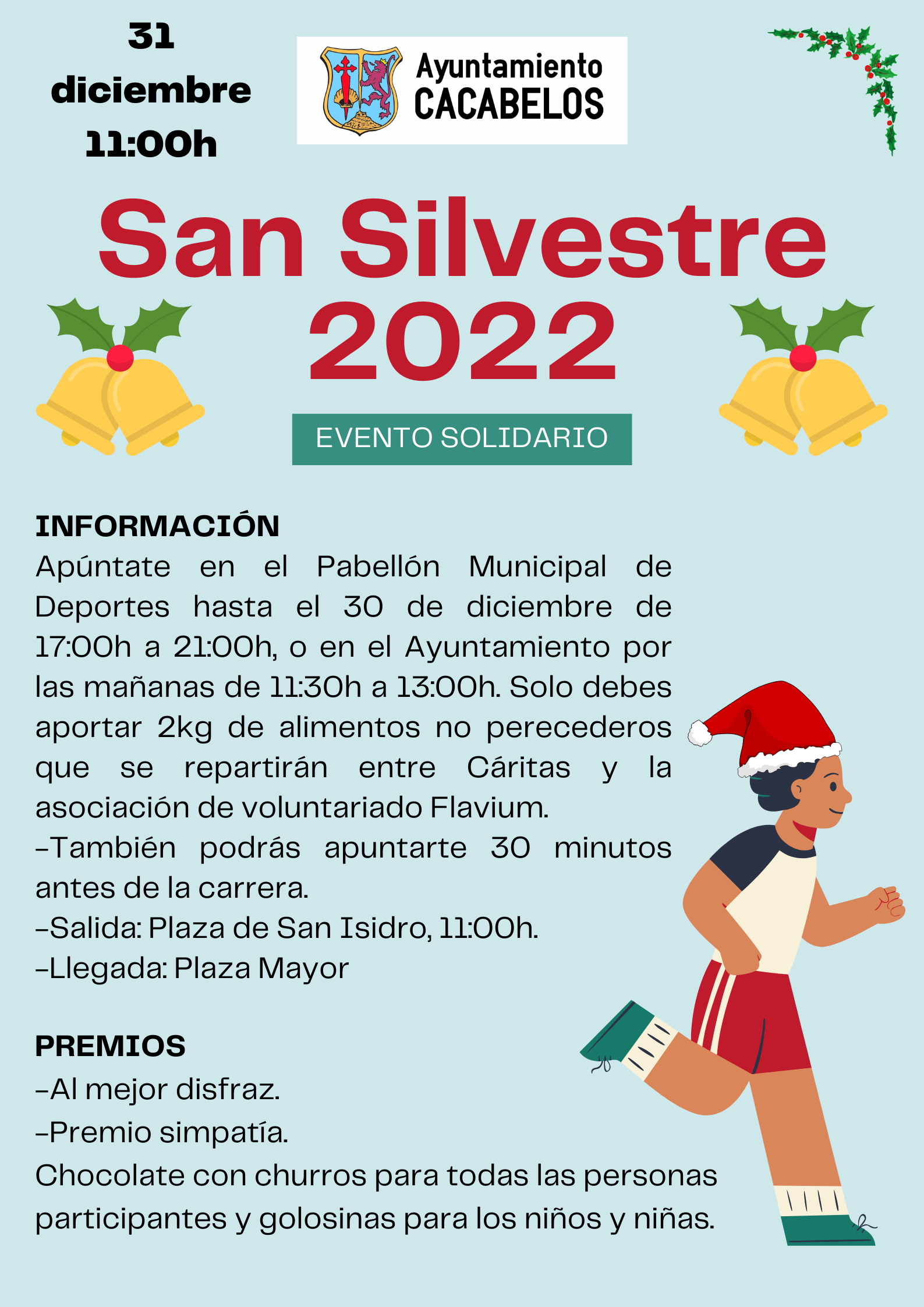 La San Silvestre del día de fin de año en Cacabelos tendrá un carácter solidario 2