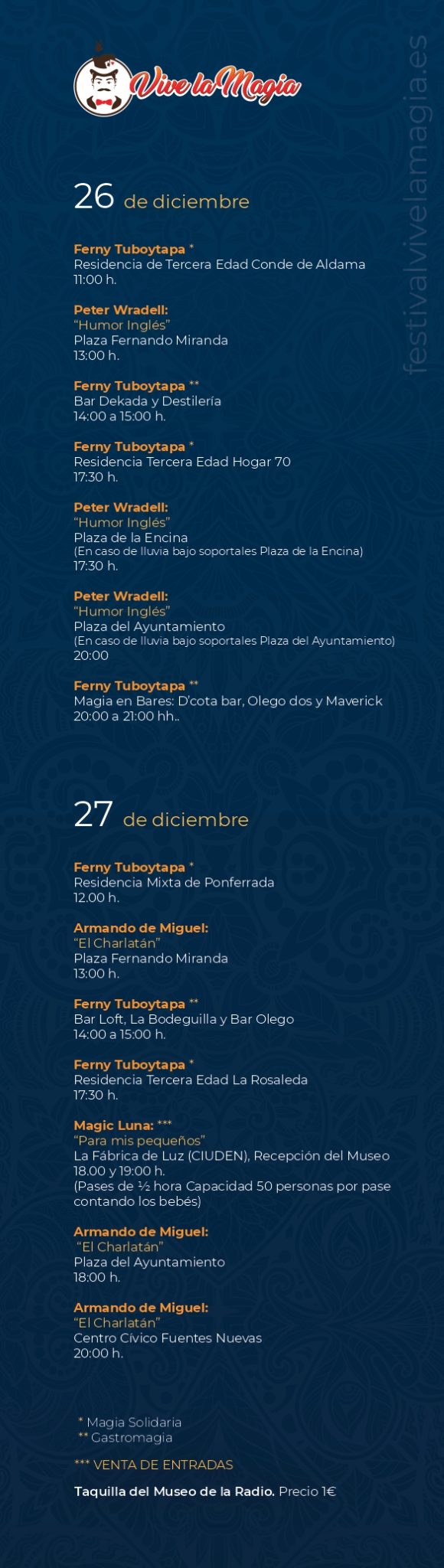 La magia llenará plazas, bares, y hasta Pediatría del Hospital del Bierzo a partir del lunes 26 de diciembre 3