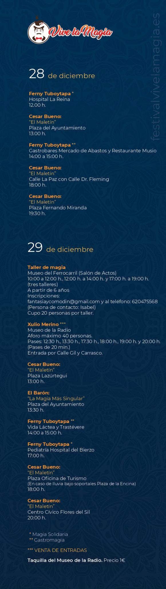 La magia llenará plazas, bares, y hasta Pediatría del Hospital del Bierzo a partir del lunes 26 de diciembre 4