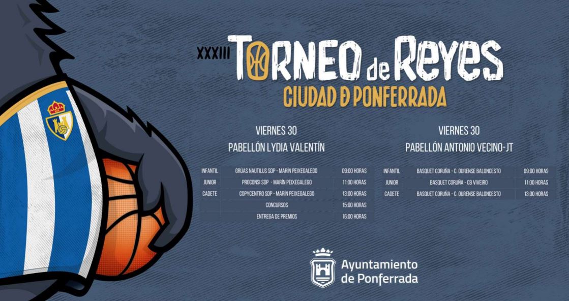 Ponferrada organiza la XXXIII Torneo de Reyes Ciudad de Ponferrada de Baloncesto 3