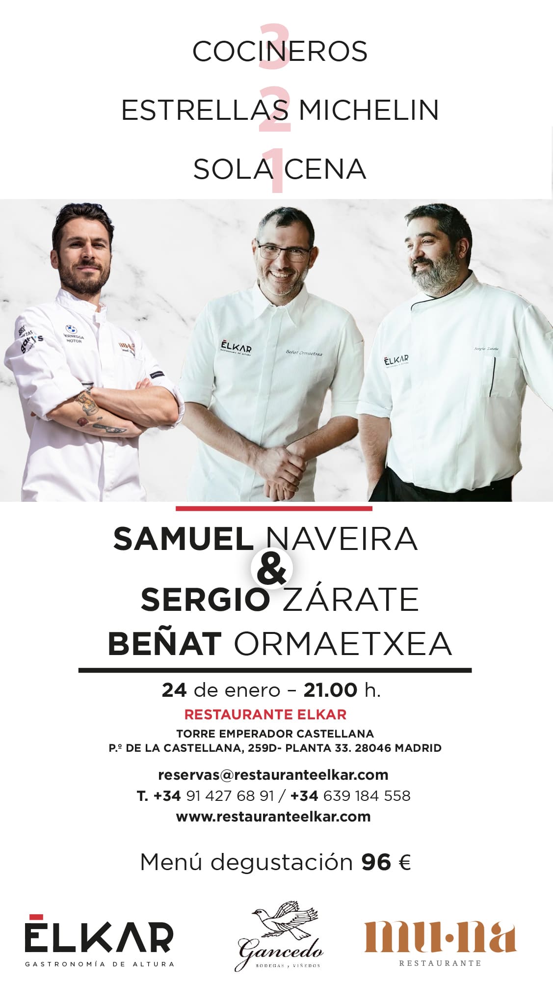 Samuel Naveira lleva a cocina del Bierzo al cielo de Madrid en un evento a seis manos 2