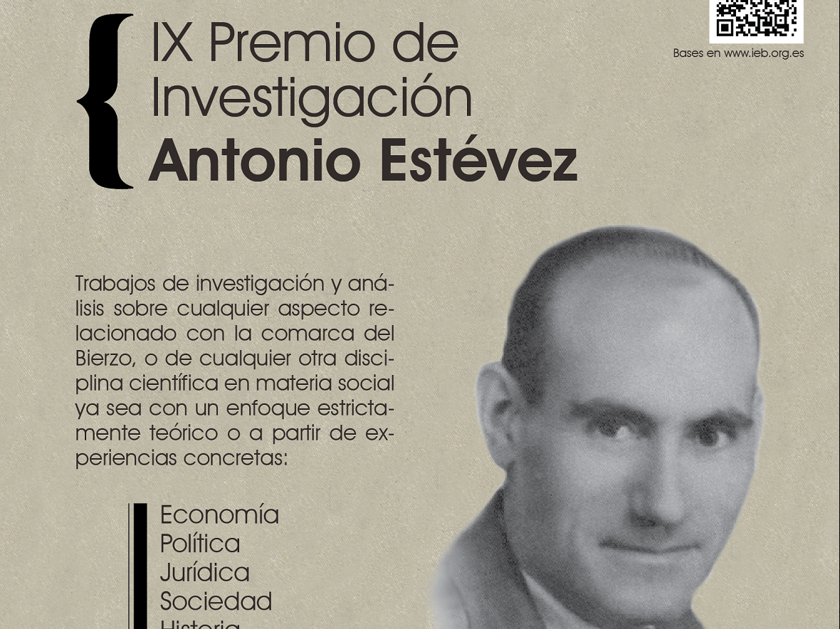 Declarado desierto el VIII Premio de investigación Antonio Estévez, convocado por el IEB 1