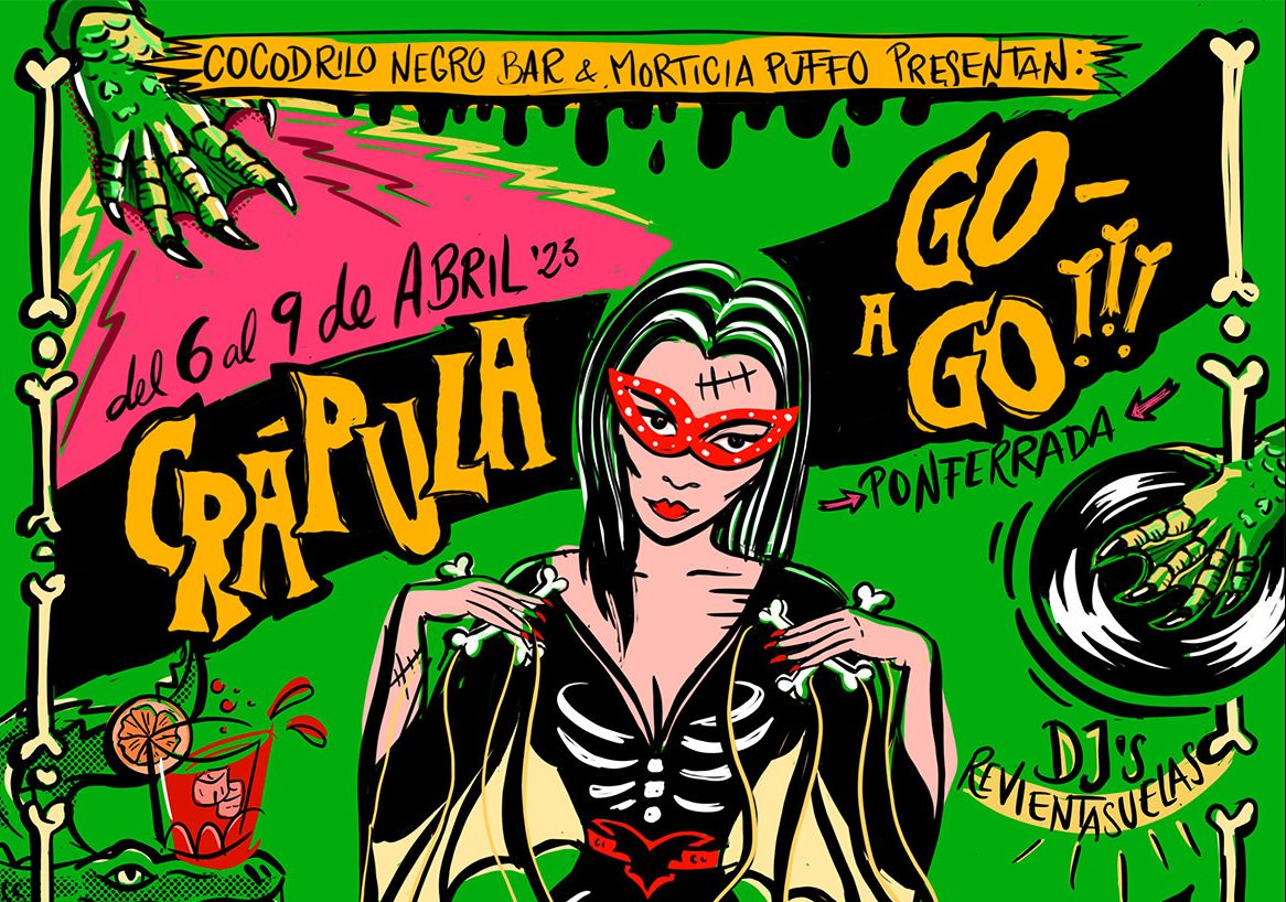 El festival Crápula a Go Go presenta el cartel de su primera edición que se celebra del 6 al 9 de abril 1