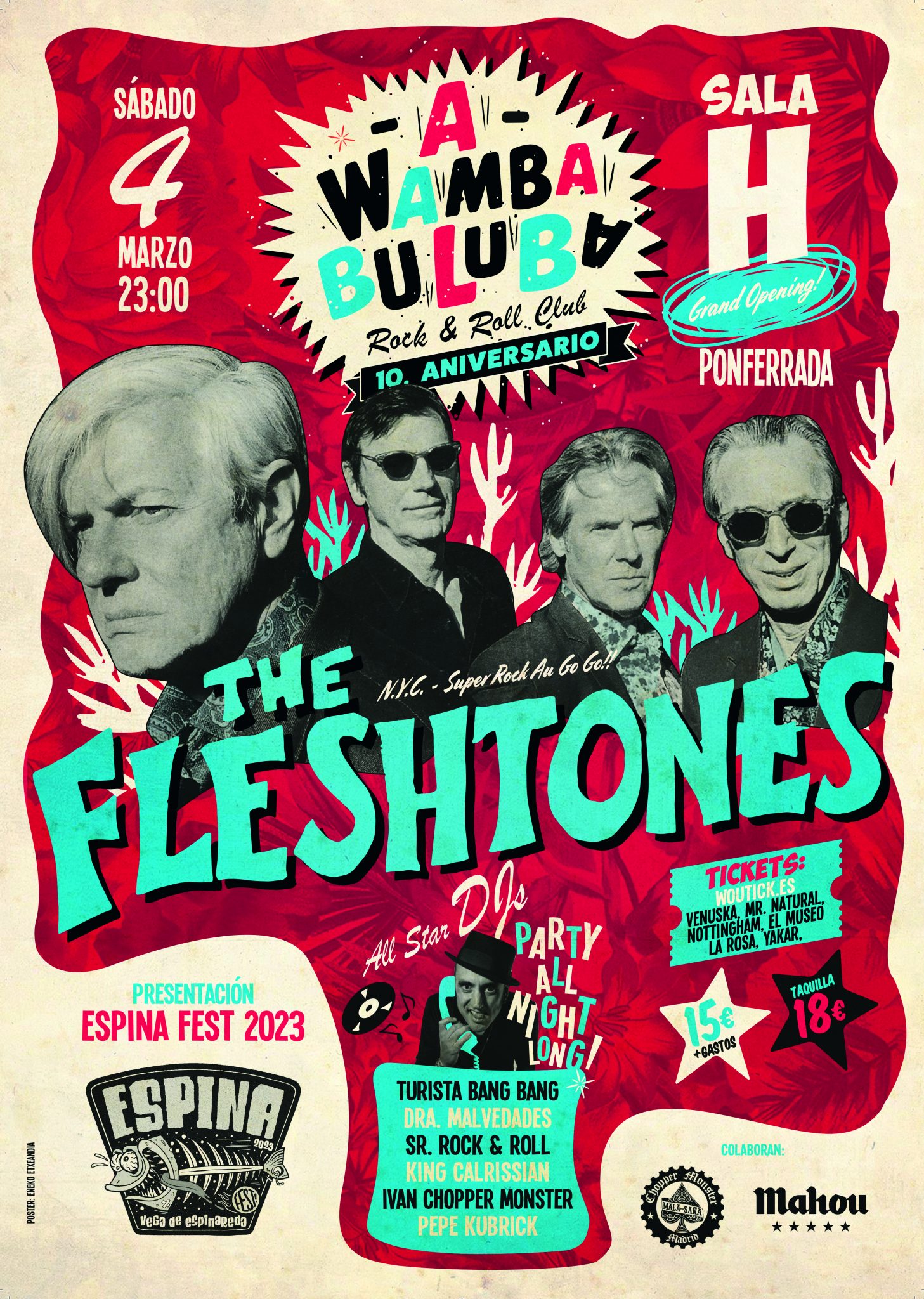 La Sala H se presenta el próximo 4 de marzo con la fiesta A-Wamba Buluba y el concierto de The Fleshtones  2