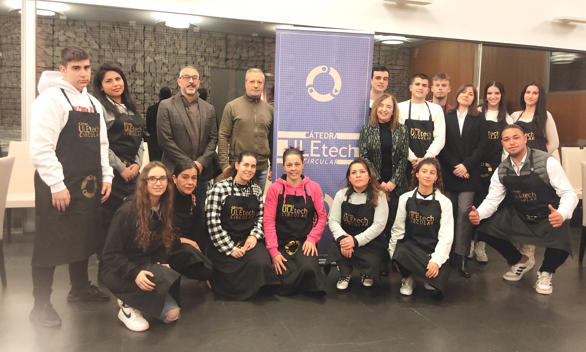 Entregados en Ponferrada los diplomas del taller de restauración en sala de la Cátedra Uletech Circular 1