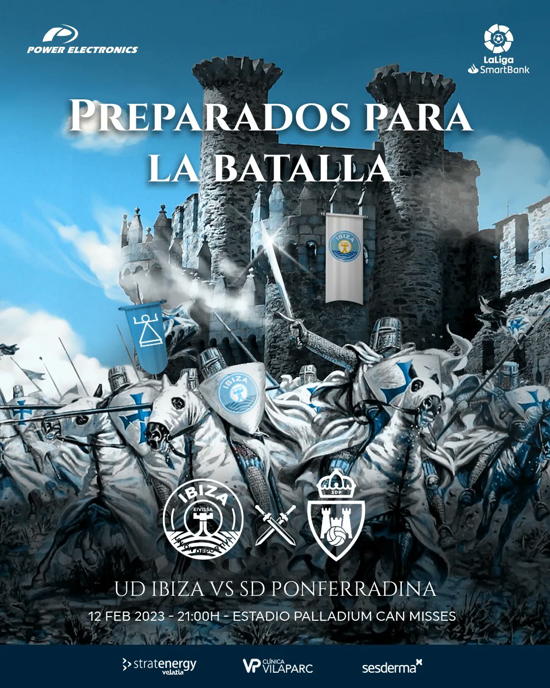 La UD Ibiza recibe a la Ponferradina con un bonito cartel que evoca una batalla templaria 2