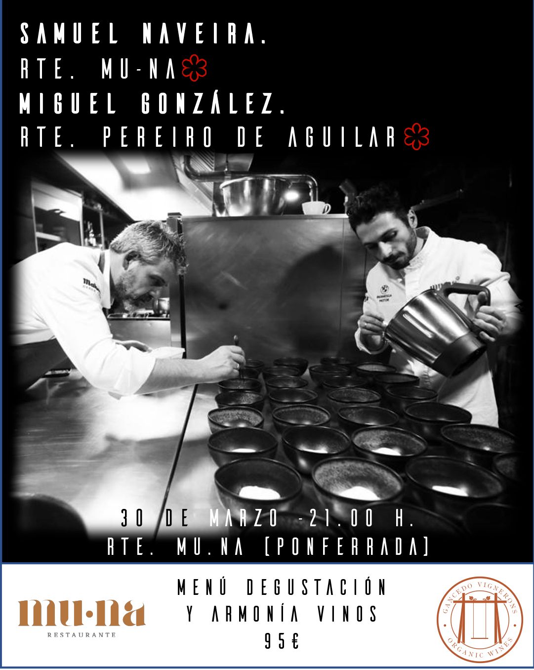 MU•NA abre sus puertas a final de mes fusionando la cocina del Bierzo y Galicia con la visita del estrella Michelín Miguel González 2