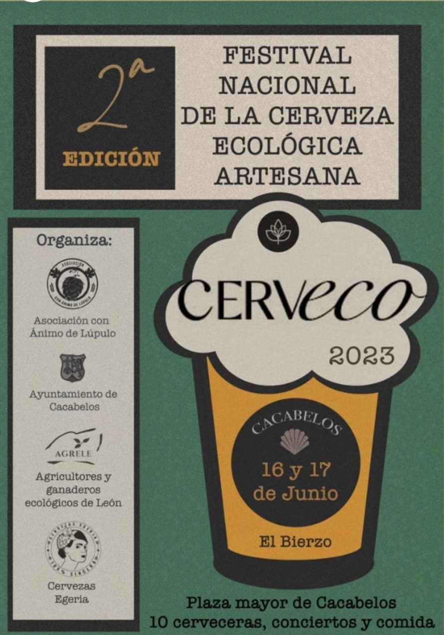 Cerveco, el Festival Nacional de la Cerveza Ecológica Artesana llega a Cacabelos este fin de semana. 3