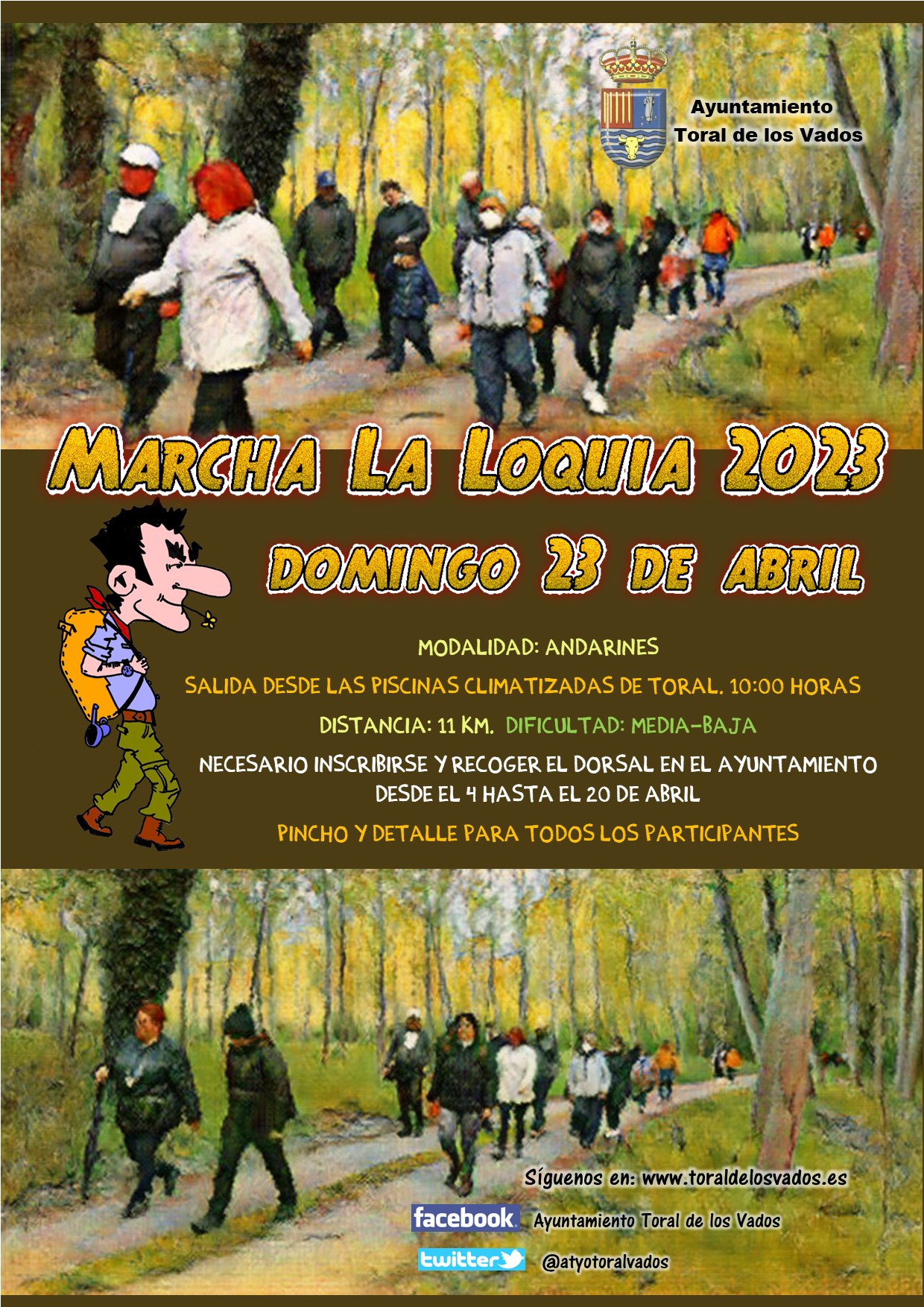 La tradicional marcha La Loquia de Toral de los Vados celebra su 16 edición 2