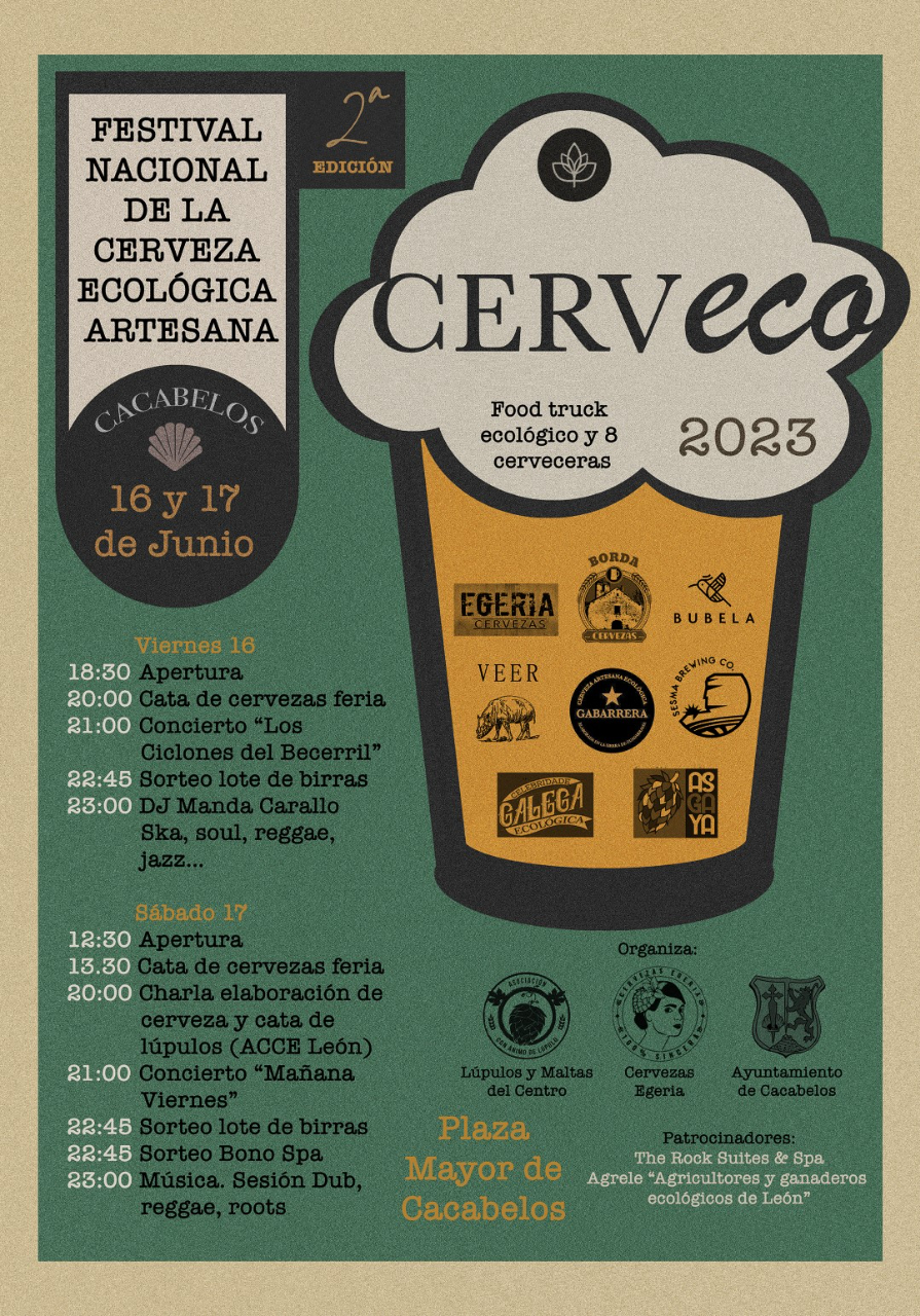 Cerveco, el Festival Nacional de la Cerveza Ecológica Artesana llega a Cacabelos este fin de semana. 2