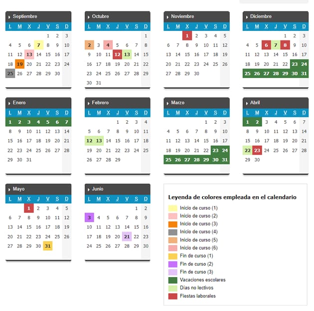 Calendario Escolar 2023 / 2024 en la Comunidad de Castilla y León. Estos son los puentes y vacaciones que disfrutarán los niños 2