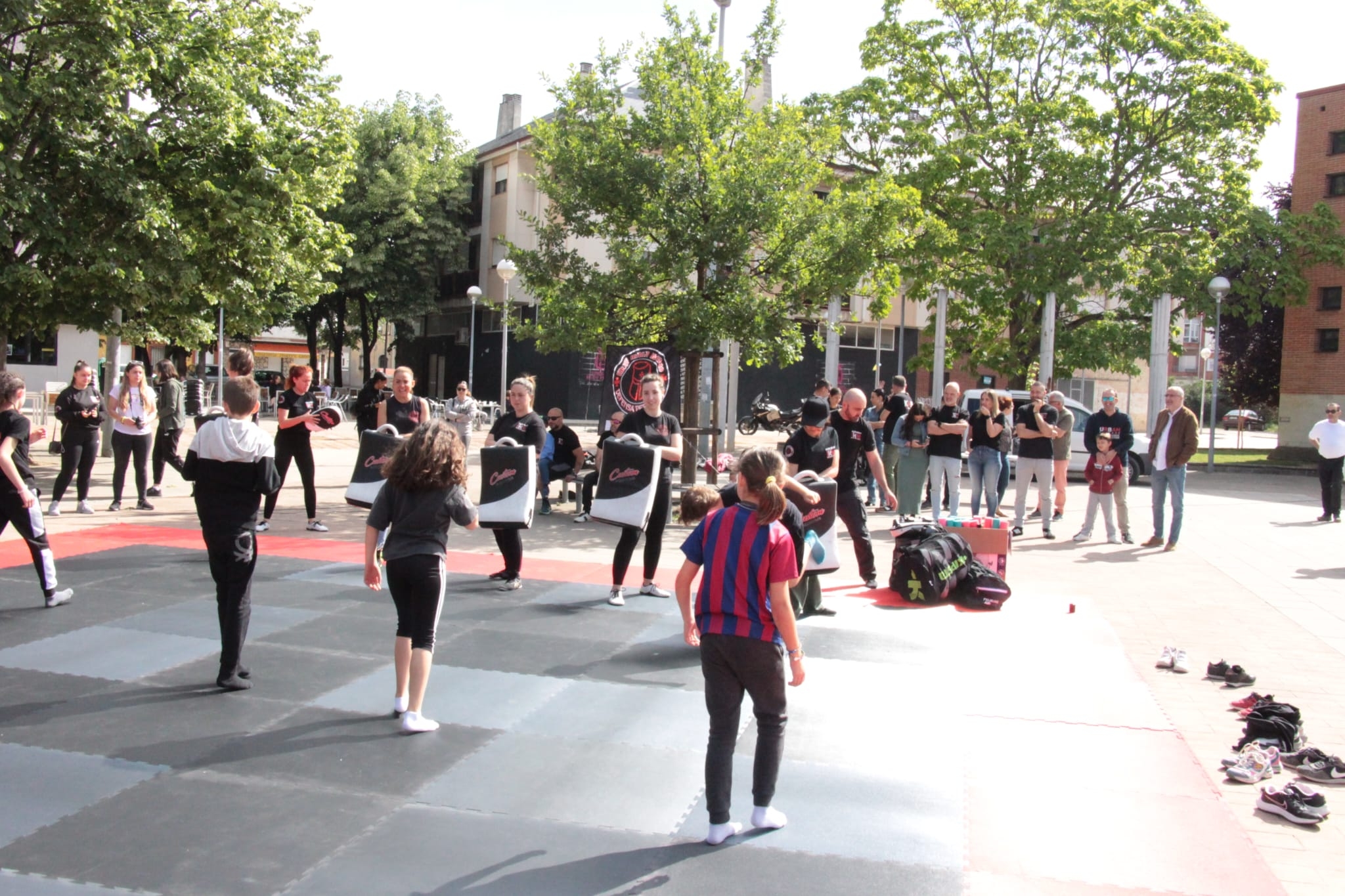 Cuatrovientos disfruta del deporte en la calle con una exhibición de Krav Maga 1