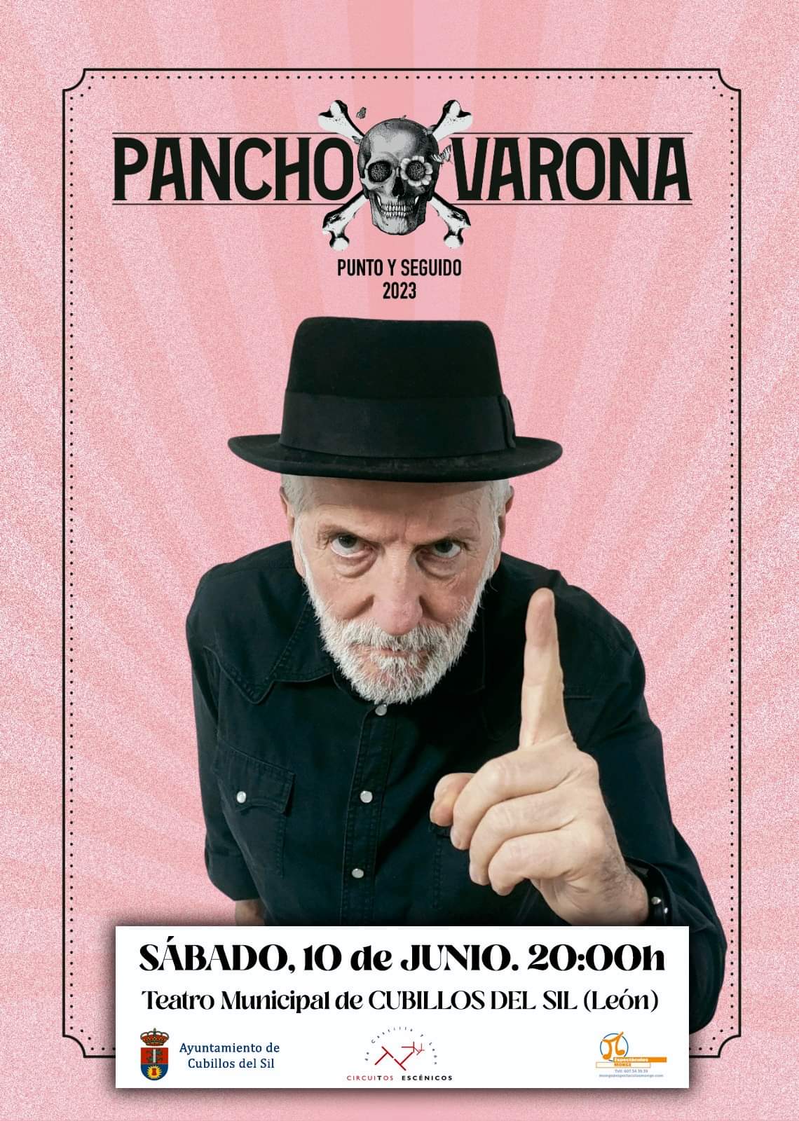 Pancho Varona repite en el Bierzo con una actuación en el Teatro Municipal de Cubillos del Sil 2