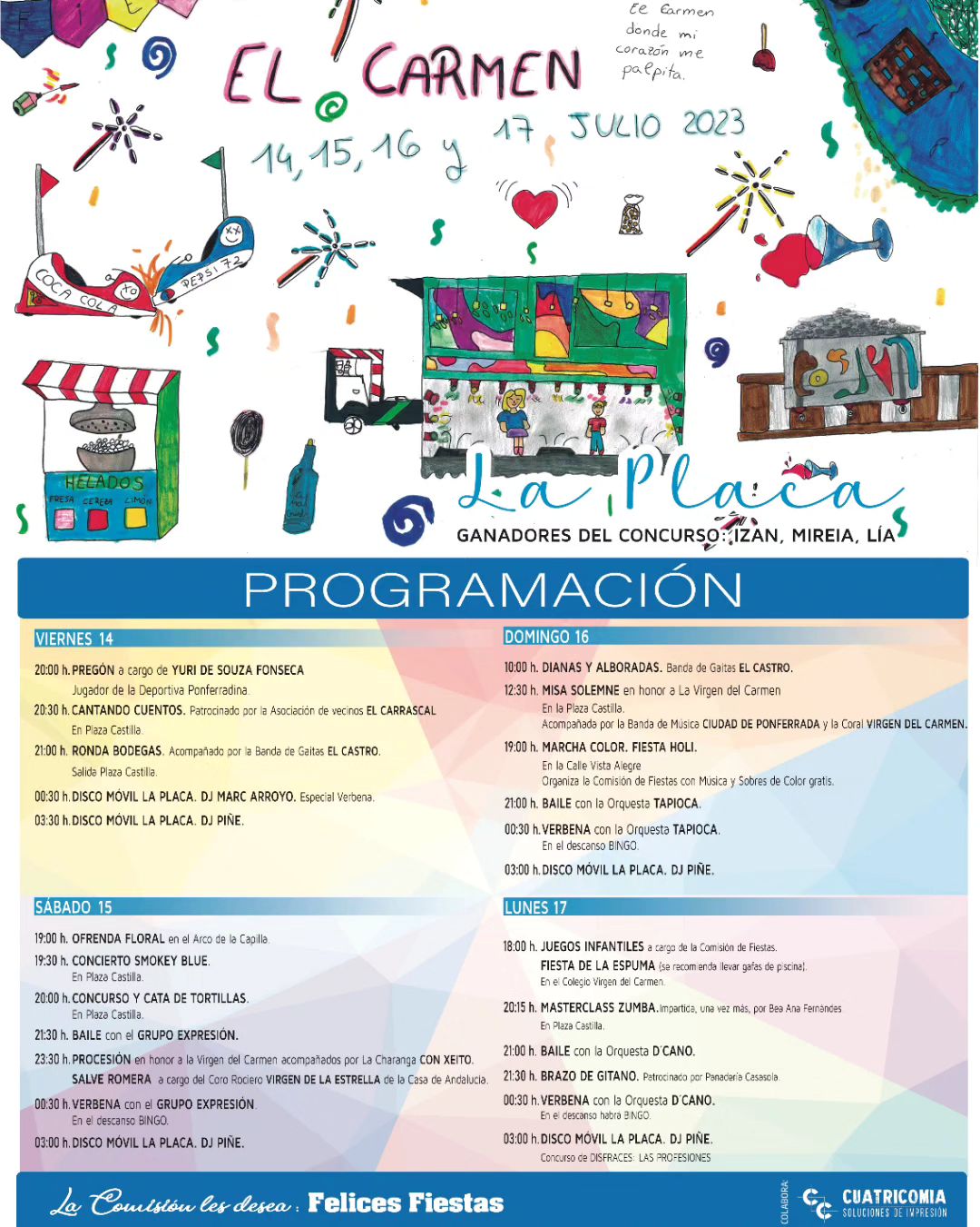 Grandes Fiestas en el Barrio de la Placa del 14 al 17 de julio. Programa de actividades 2