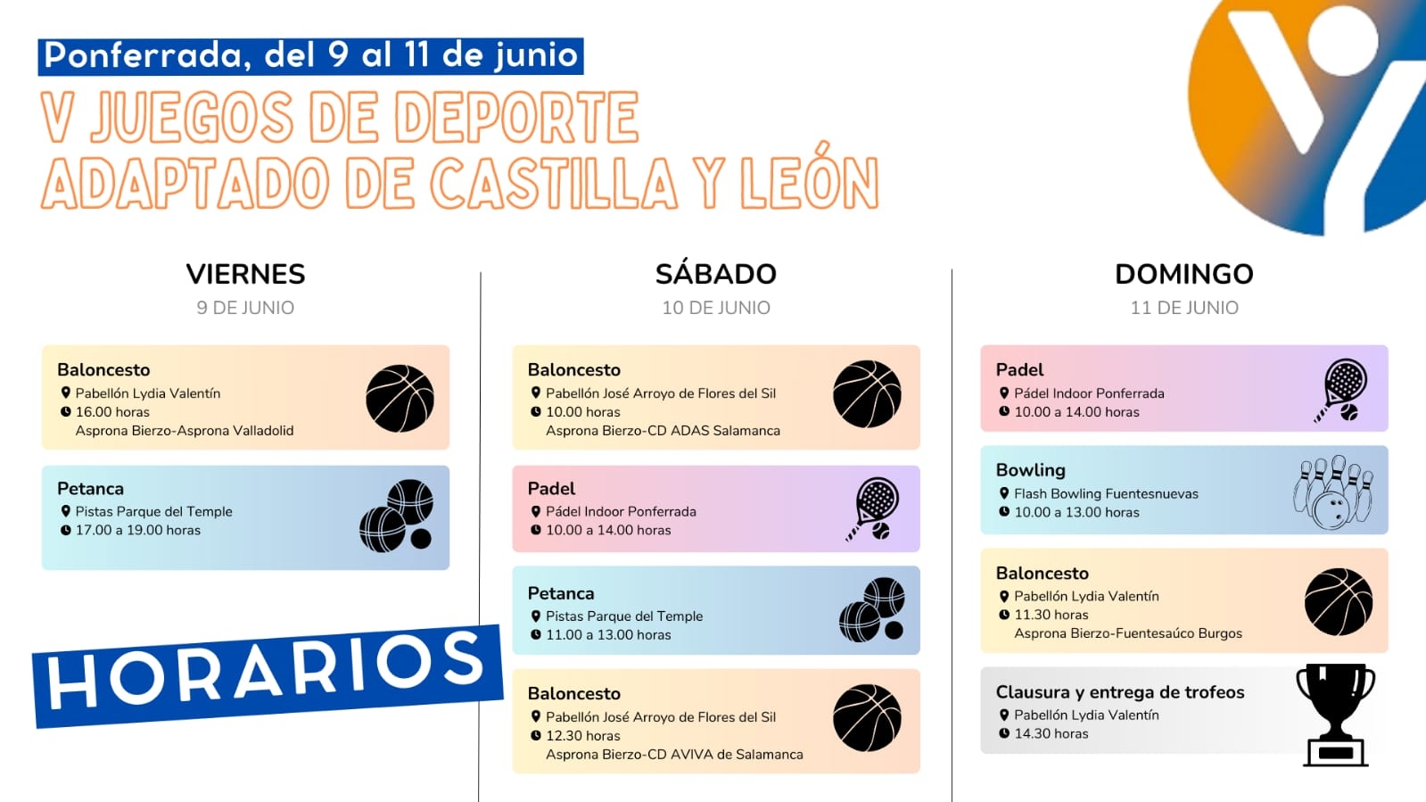 Los V Juegos de deporte adaptado de Castilla y León se celebran este fin de semana en Ponferrada 3