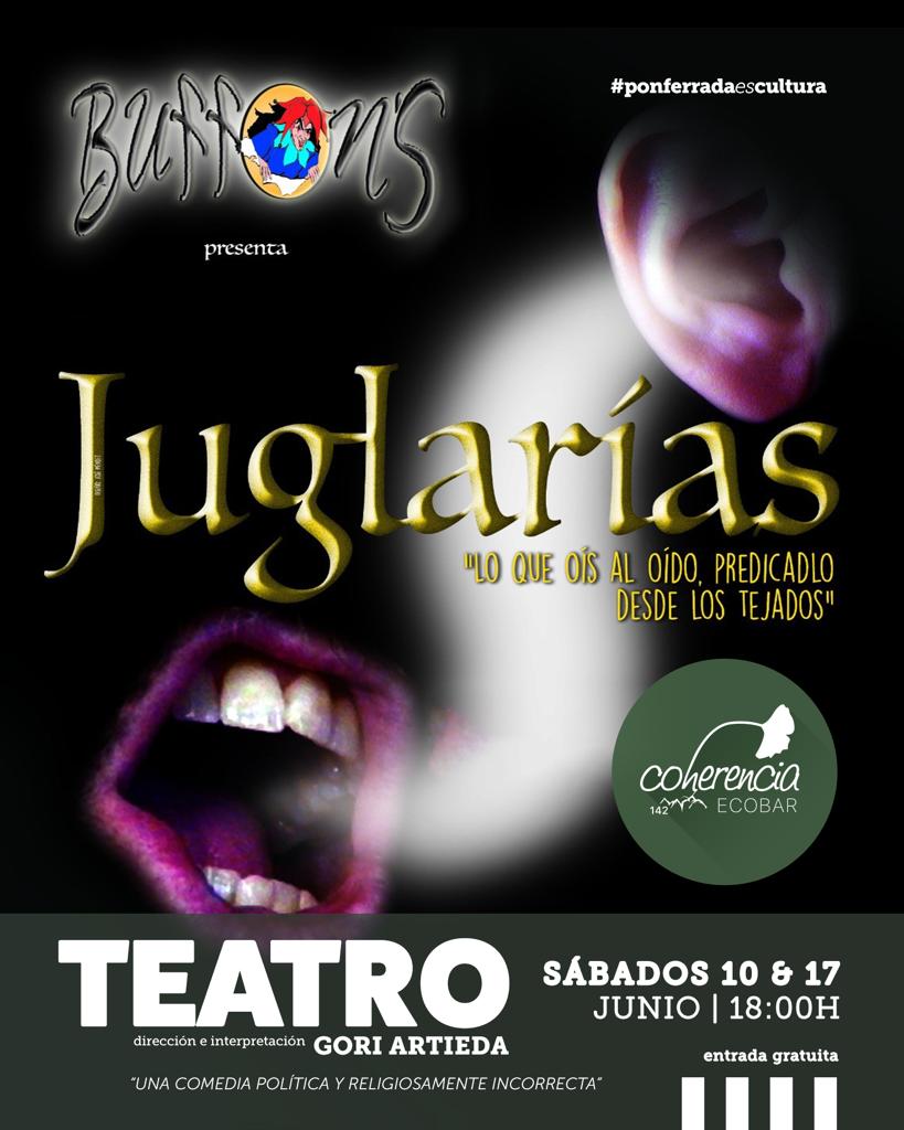 Teatro en Coherencia Bar los próximos dos sábados con la compañía Buffons Teatro 2
