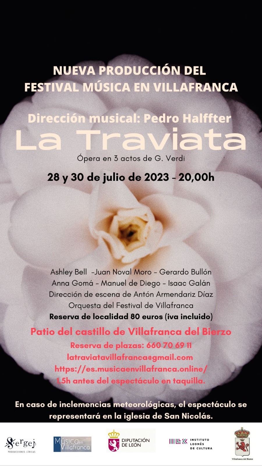 ‘La Traviata’ se representará en el castillo de Villafranca del Bierzo el 28 y 30 de julio 2