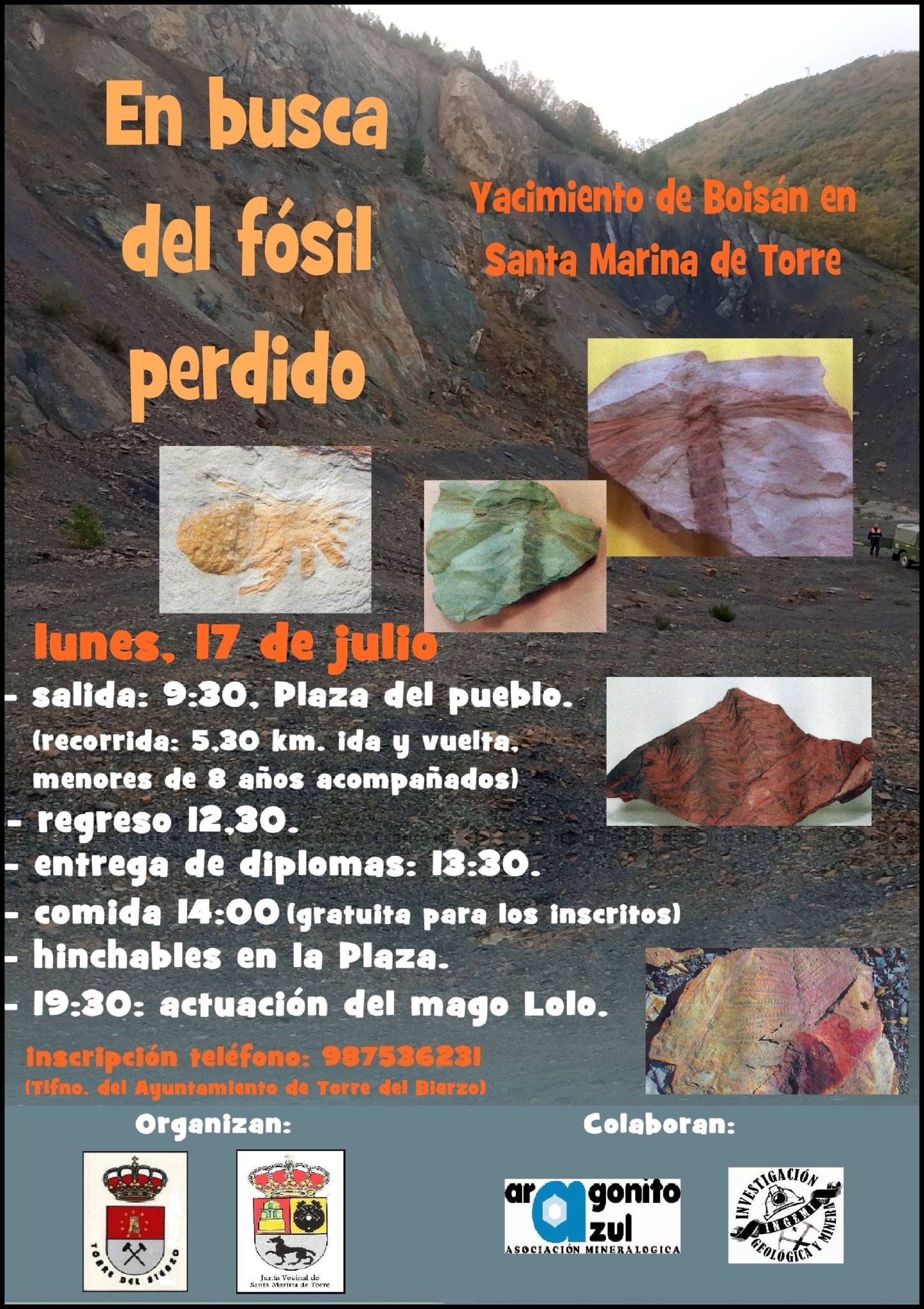 El ayuntamiento de Torre del Bierzo, recupera la actividad "En busca del fósil perdido" 2