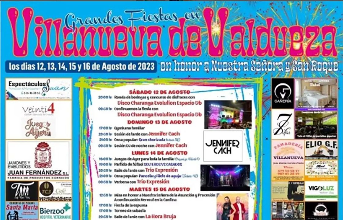 Villanueva de Valdueza celebra Nuestra Señora y San Roque del 12 al 16 de agosto 1