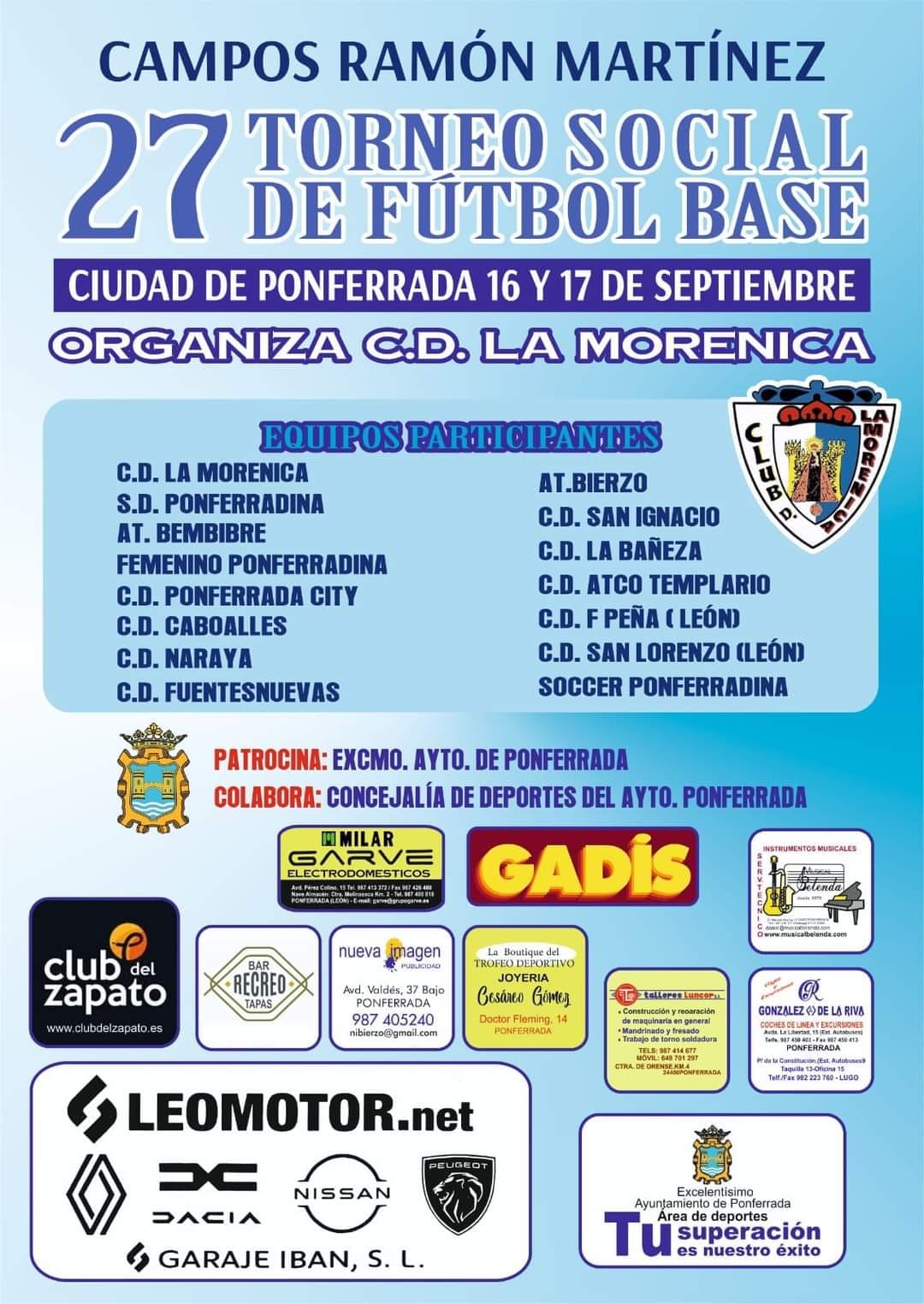 El fútbol base celebró el fin de semana la 27 edición del torneo social de La Morenica 20