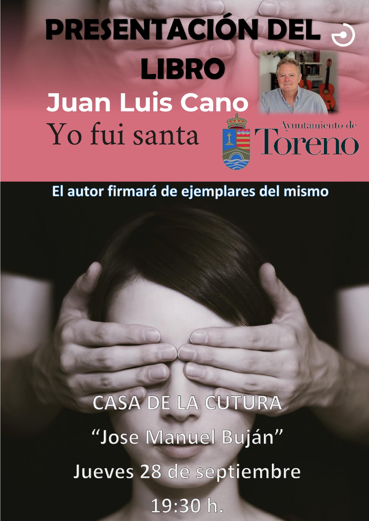 El conocido locutor Juan Luis Cano firmará su libro 'Yo fui Santa' en Toreno, localidad en la que transcurre la historia 2