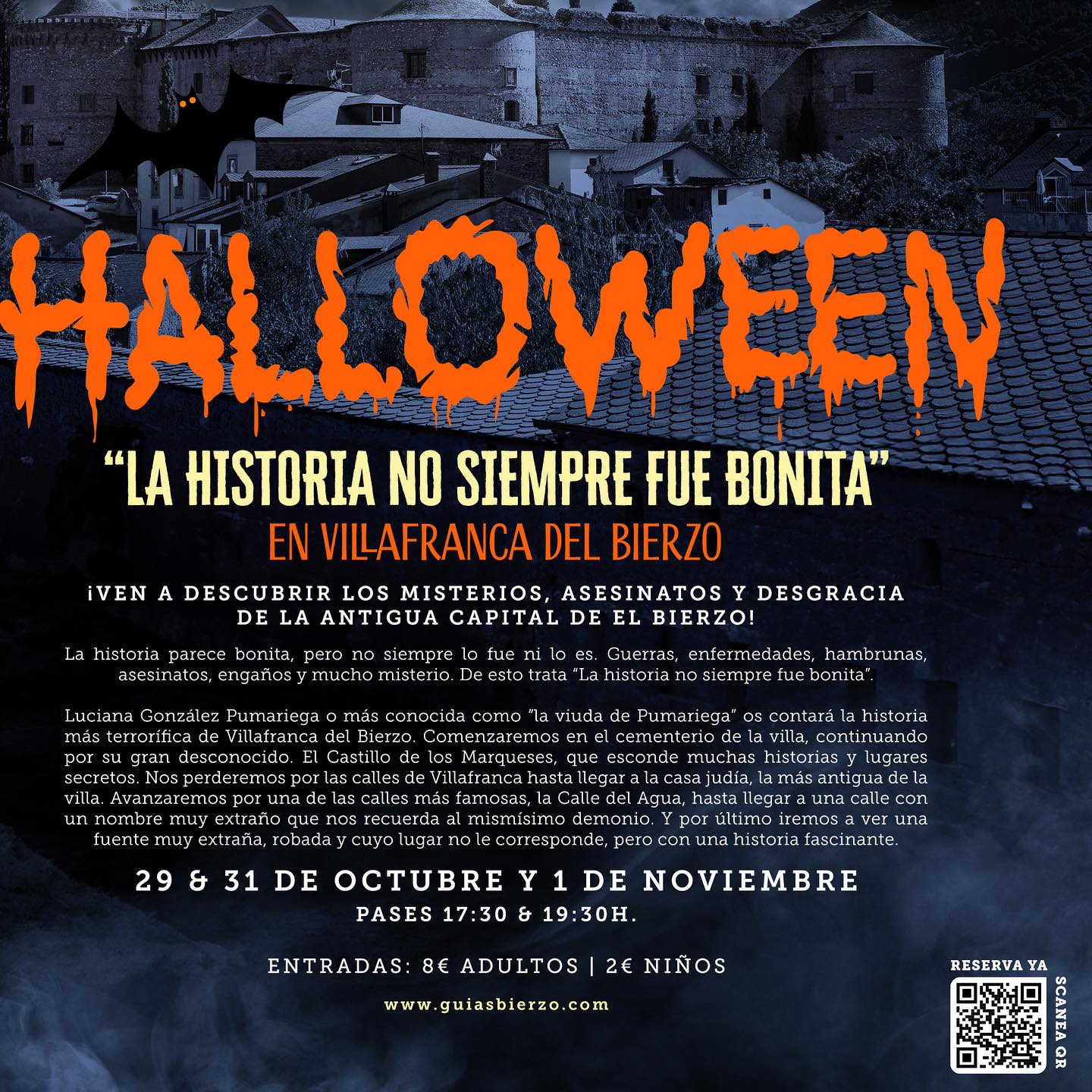 Halloween en el Bierzo 2023 'La historia no siempre fue tan bonita' una terrorífica visita a Villafranca del Bierzo 3