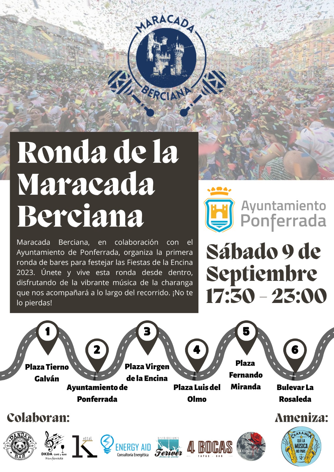 Hoy sábado se celebra la Ronda de la Maracada Berciana, recuperando las tradicionales rondas de peñas en Ponferrada 2