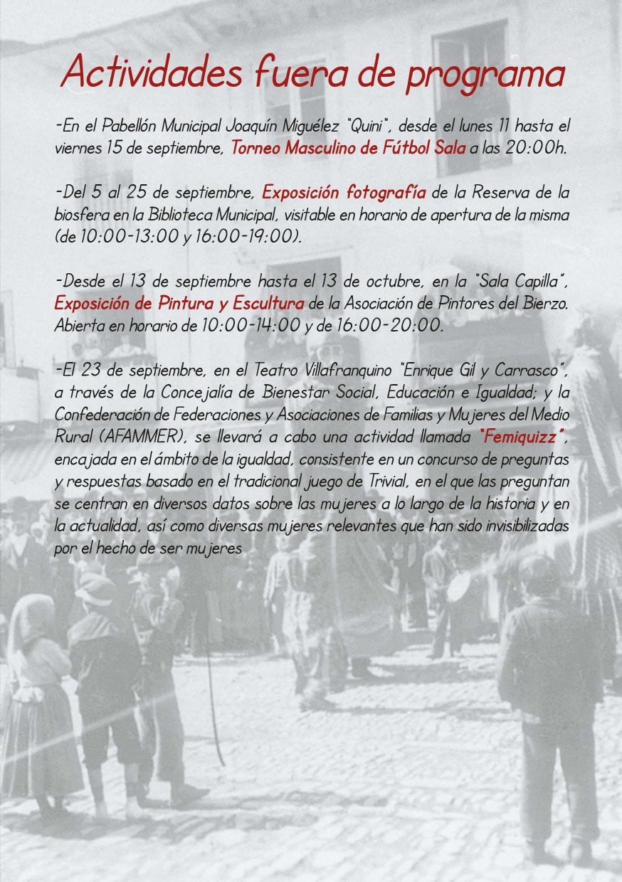 Grandes Fiestas del Cristo en Villafranca del Bierzo, este es el programa de actividades 18