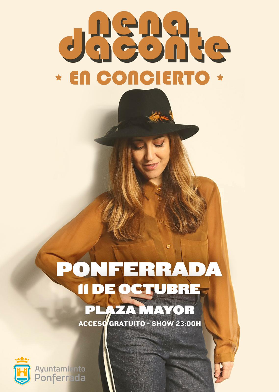 Nena Daconte dará en la Plaza del Ayuntamiento el concierto cancelado por lluvia en las Fiestas de la Encina 2