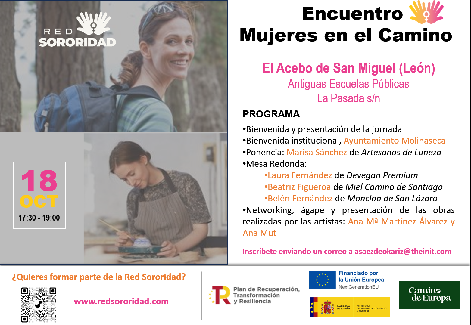 La Red Sororidad organiza su primer encuentro “Mujeres en el Camino” en el Acebo de San Miguel-León 1