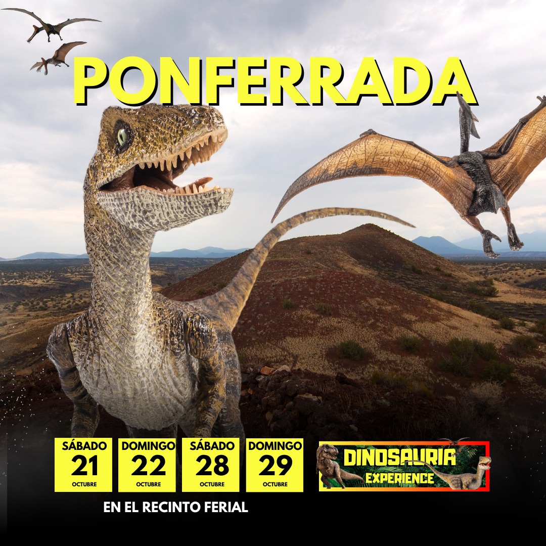 La 'Dinosauria Experience' llenará Ponferrada de dinosaurios, una experiencia para niños y mayores 2