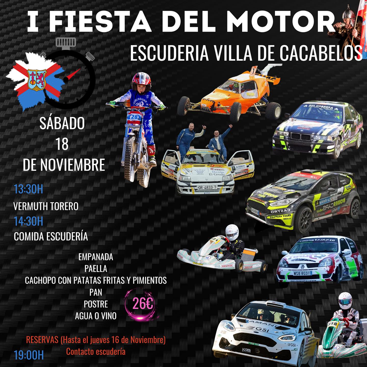 La Escudería Villa de Cacabelos organiza la I Fiesta del Motor y presentación del Rallye de la Mencía 2