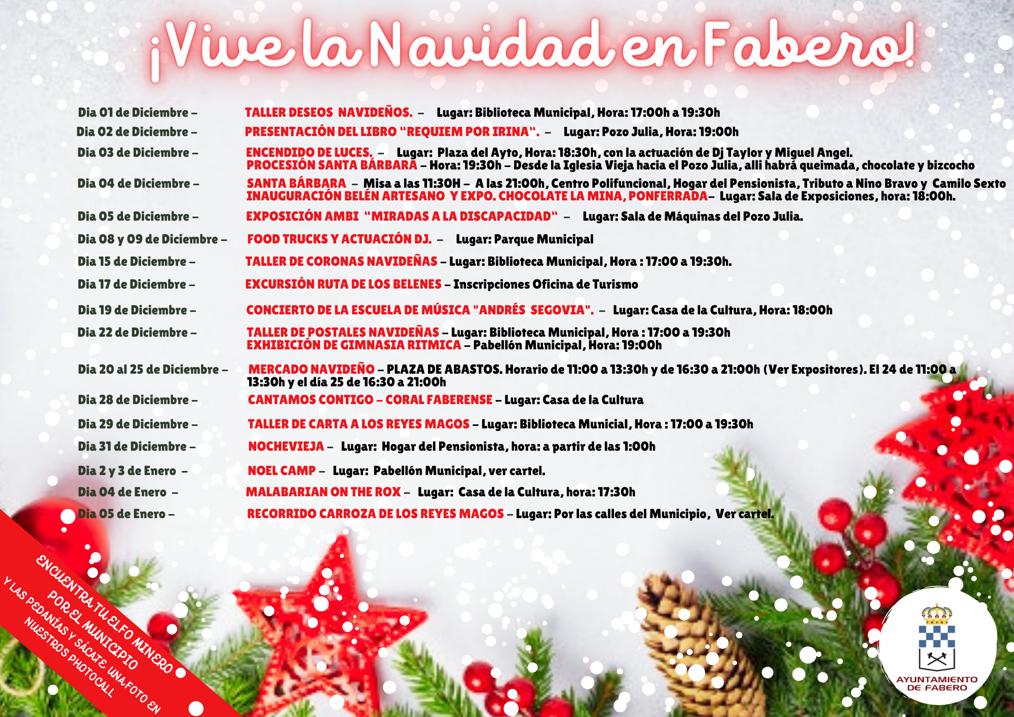 Fabero anuncia las actividades navideñas que comienzan este fin de semana 2