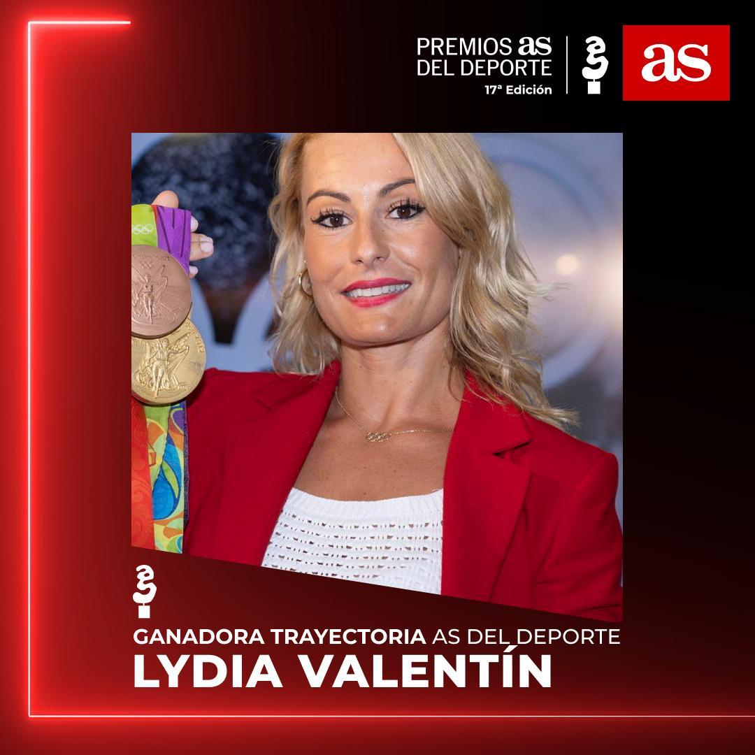 Lydia Valentín recibirá el premio AS a la trayectoria deportiva el próximo 18 de diciembre 2