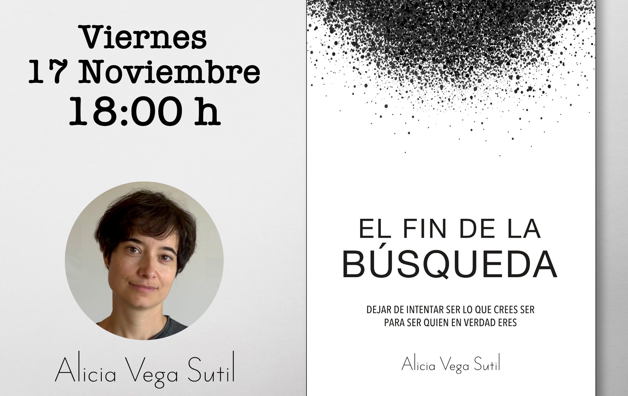 Presentación del primer libro de Alicia Vega "El fin de la búsqueda" en Coherencia Bar 1