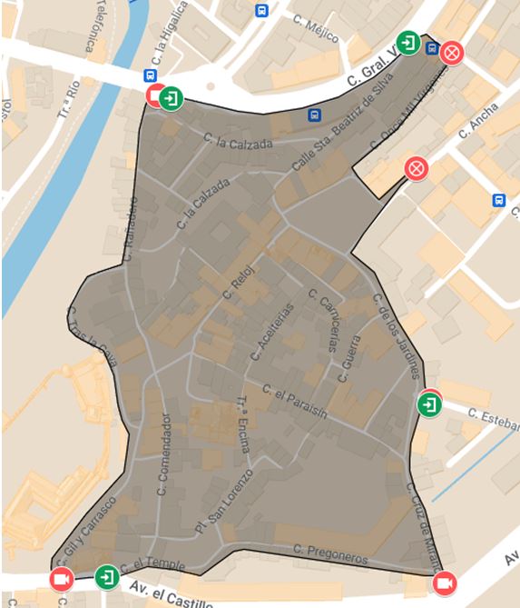 El Sistema de Acceso de Vehículos a Zonas Peatonales entrará en funcionamiento a partir del próximo 1 de diciembre 2