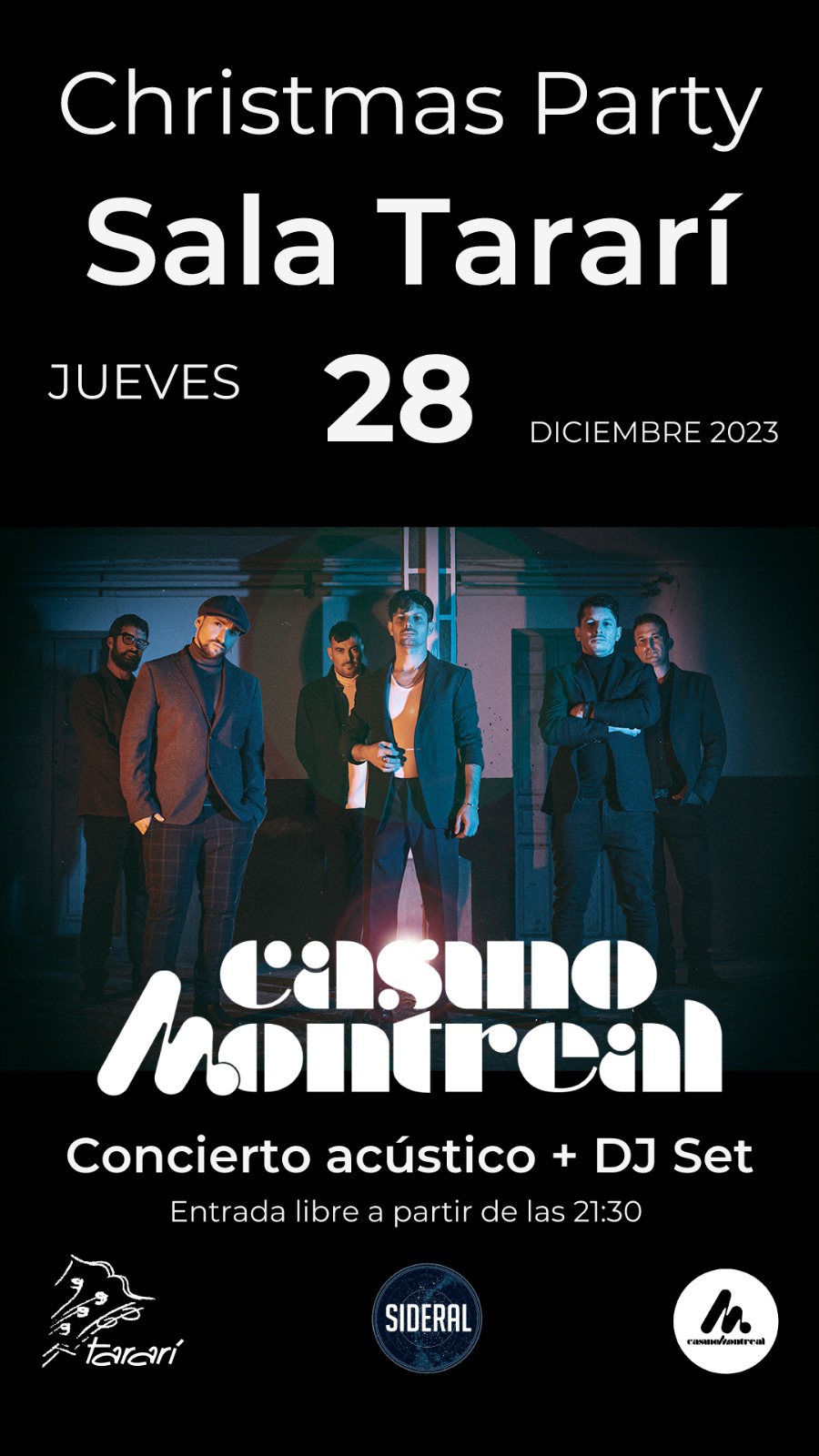 La banda berciana Casino Montreal cierra el año este jueves 28 en la Sala Tararí 2