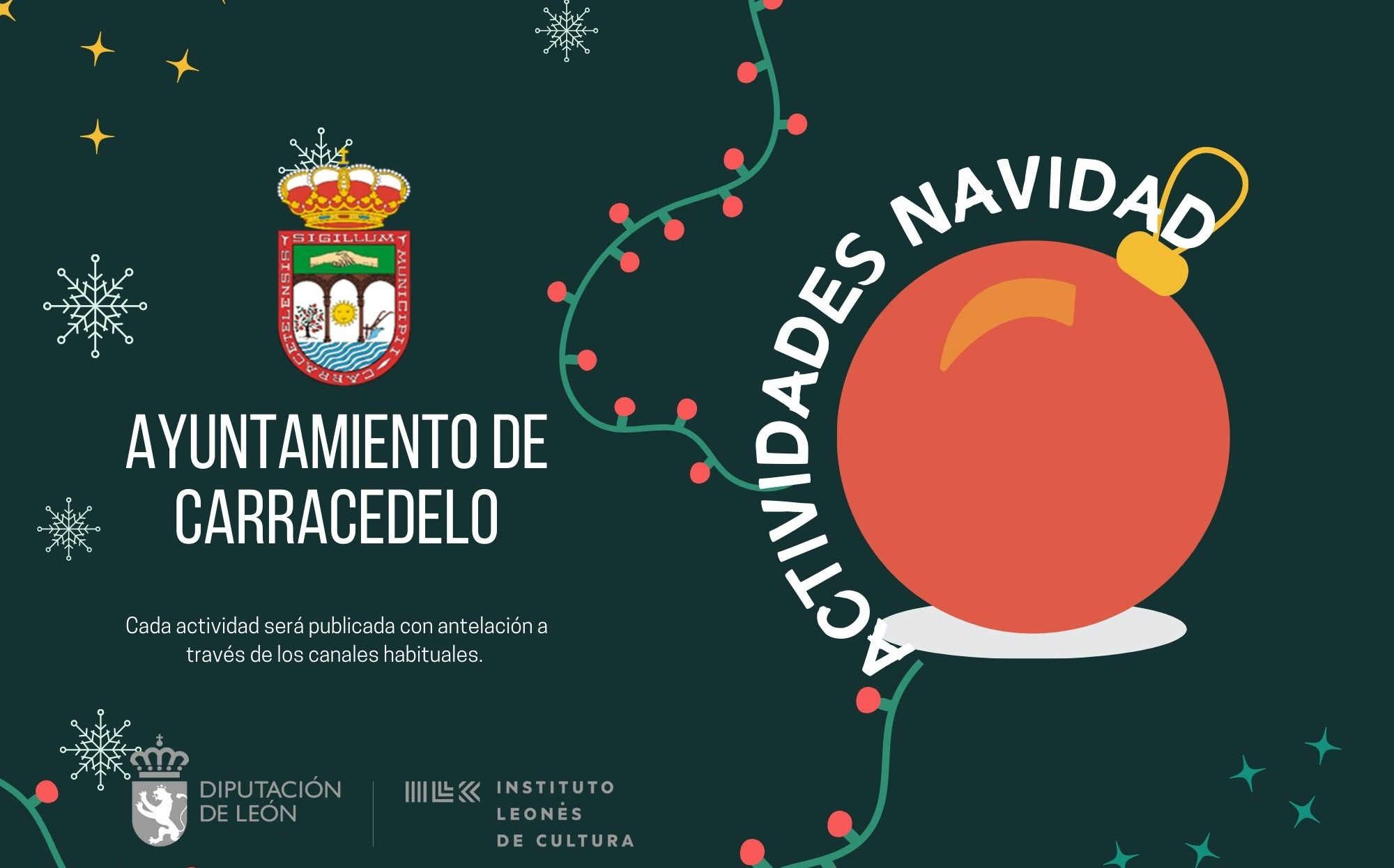 Carracedelo presenta su programa navideño que incluye teatro, carrera popular, magia o cabalgatas 1