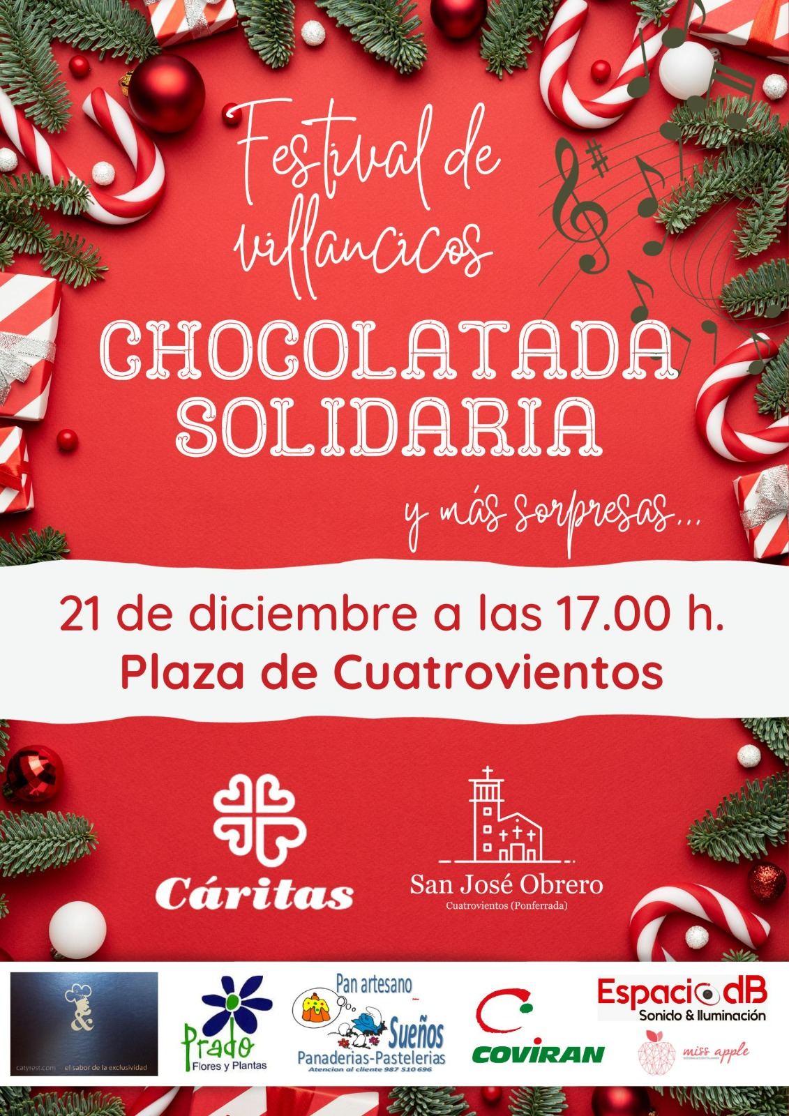 La parroquia de San José Obrero de Ponferrada organiza una chocolatada solidaria a favor de Cáritas mañana jueves 21 de diciembre 18
