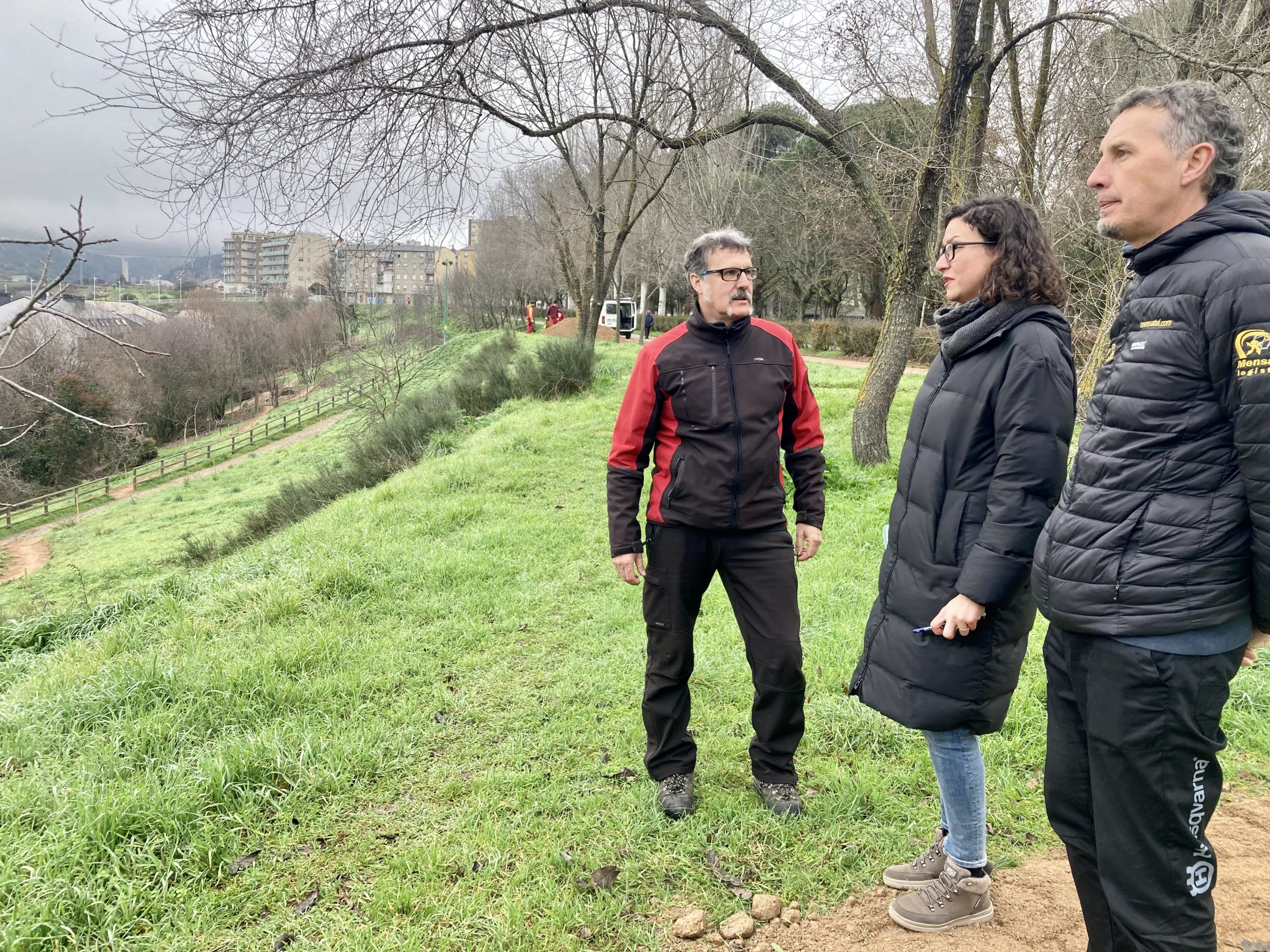 EL Anillo verde de Ponferrada avanza en la ampliación del Parque del Plantío 1