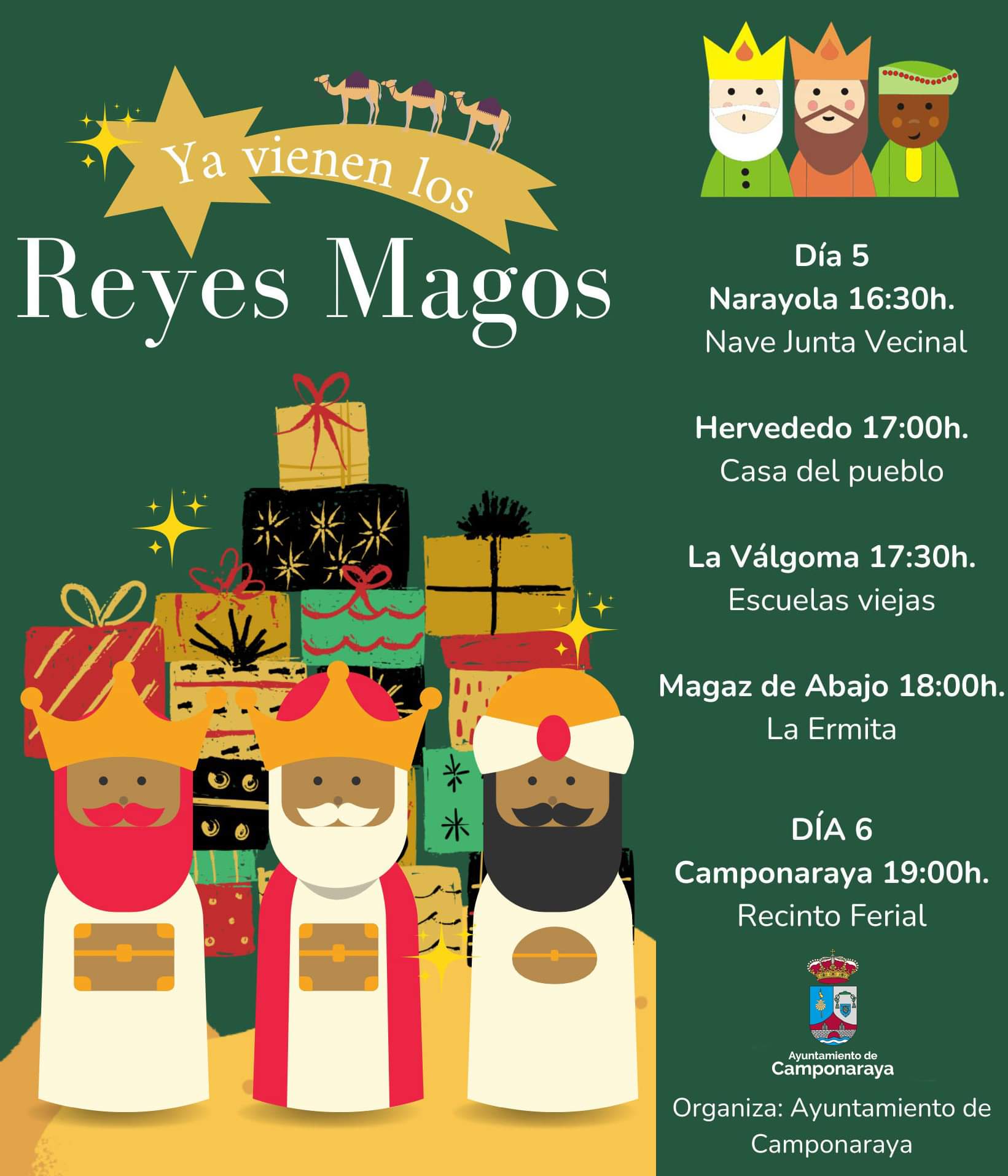 Horarios cabalgata de Reyes 2024 en Ponferrada y los pueblos del Bierzo. La ilusión que viene de oriente 9