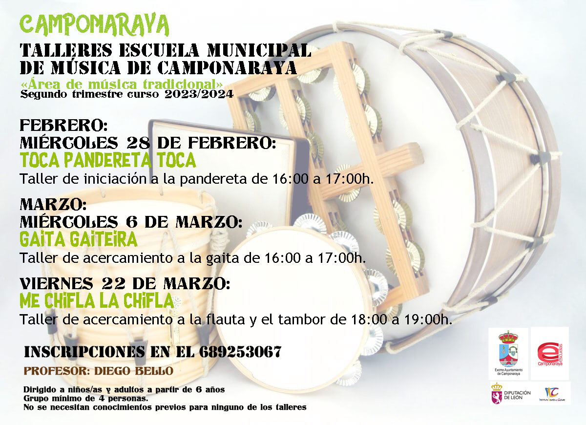 ¡Descubre el mundo de la música tradicional en los Talleres de la Escuela Municipal de Música de Camponaraya! 2