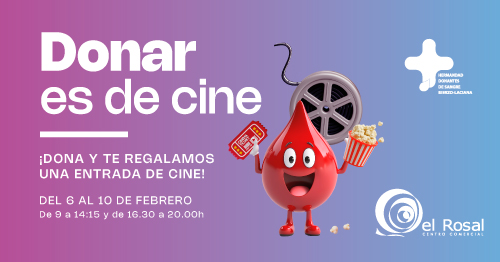 El Rosal y la Hermandad de Donantes de Sangre presentan una nueva edición de Donar es de Cine 2